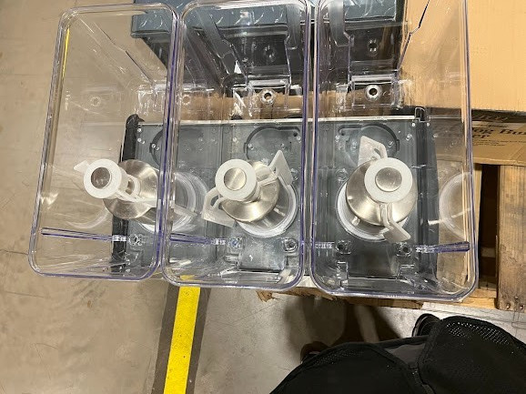 Galaxy Triple 3 Gallon Bowl Refrigerated Beverage Dispenser - 120V