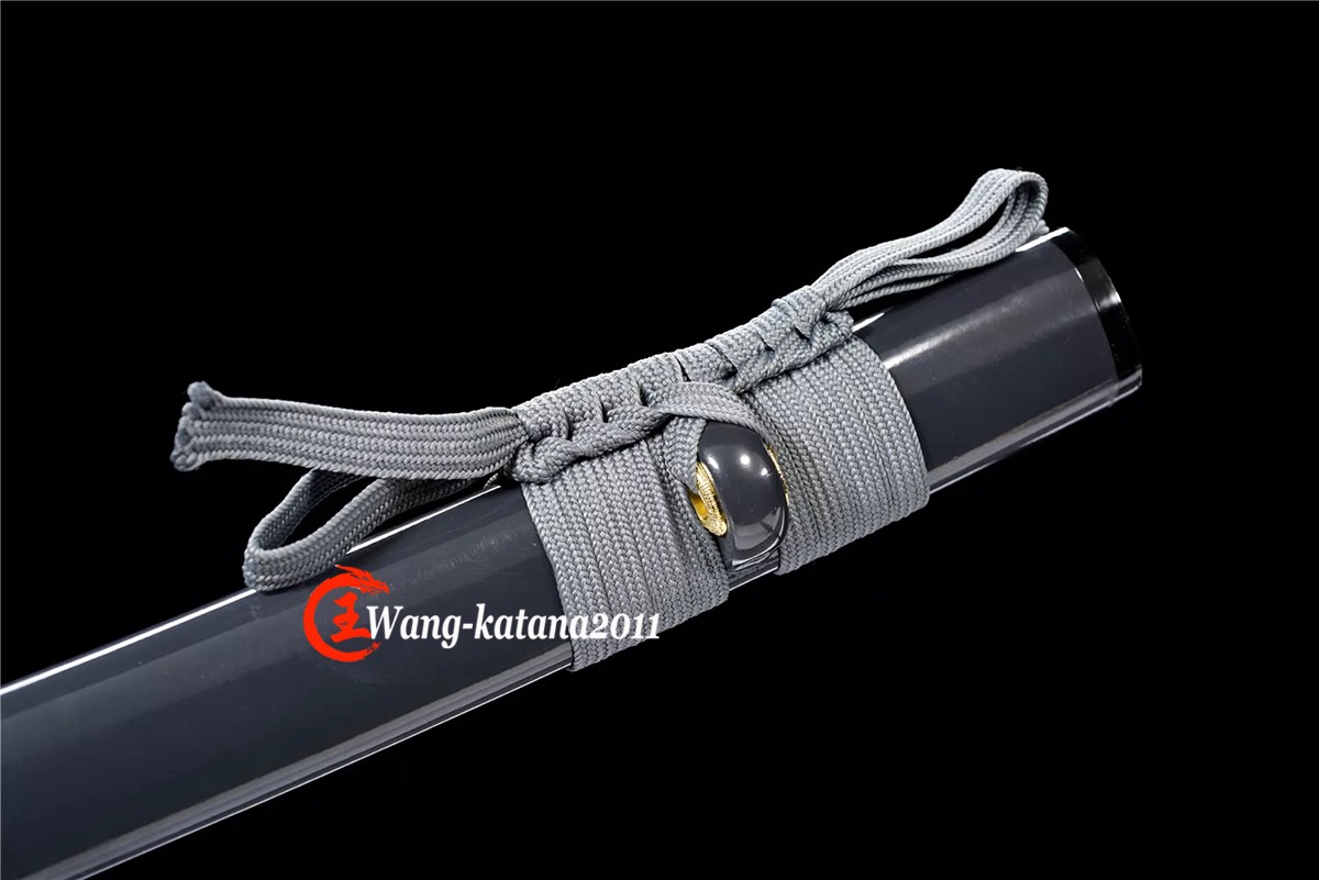 Full Tang Gray Dragon Japanese Samurai Katana Sharp Sword T10Steel Clay Tempered