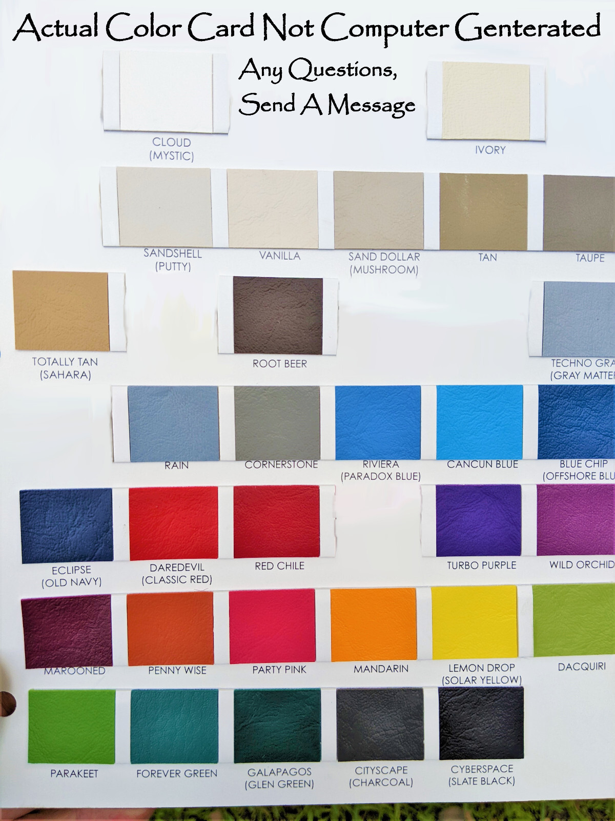 #59 **OEM** EZ-GO MARATHON Golf Cart Custom Front Seat Covers Set Staple On DIY