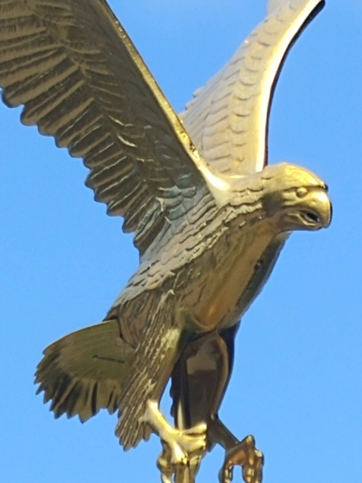 Flagpole Eagle Topper Decorative Gold Finial Globe Outdoor XX-Large 32 inch