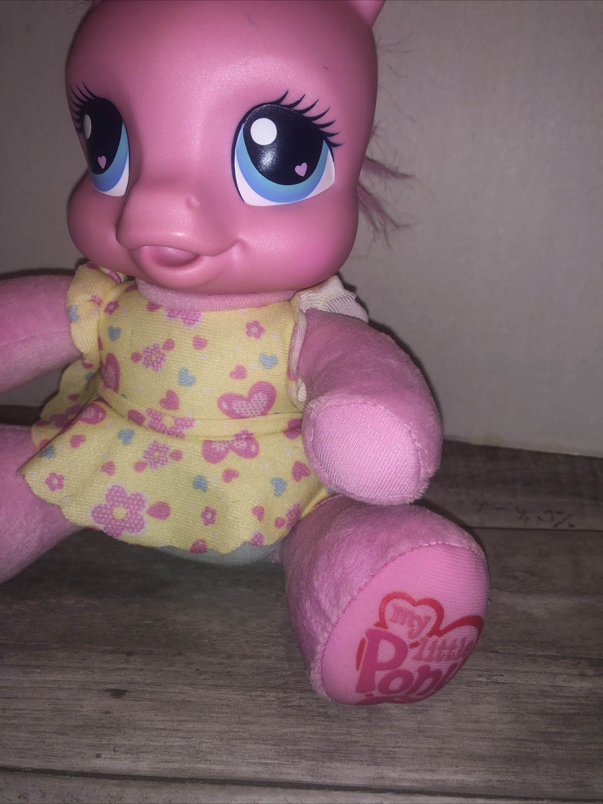 Hasbro My Little Pony So Soft Newborn Pinkie Pie 9" Talking Baby 2009 Tested