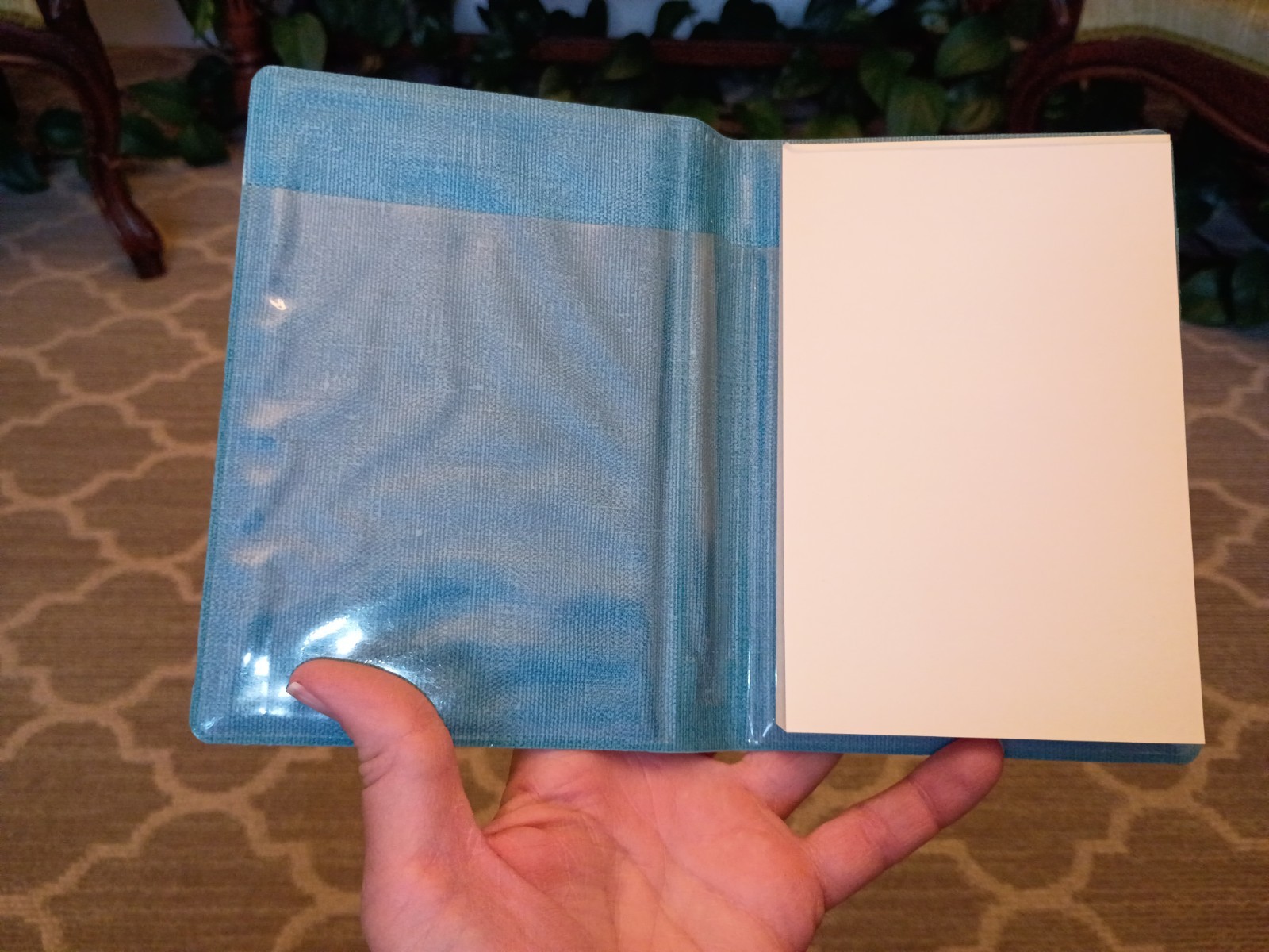 Vintage 1950-60 Telephone Note Pad Desk Office MCM Memo "PEN & Pad" Blue PAPER