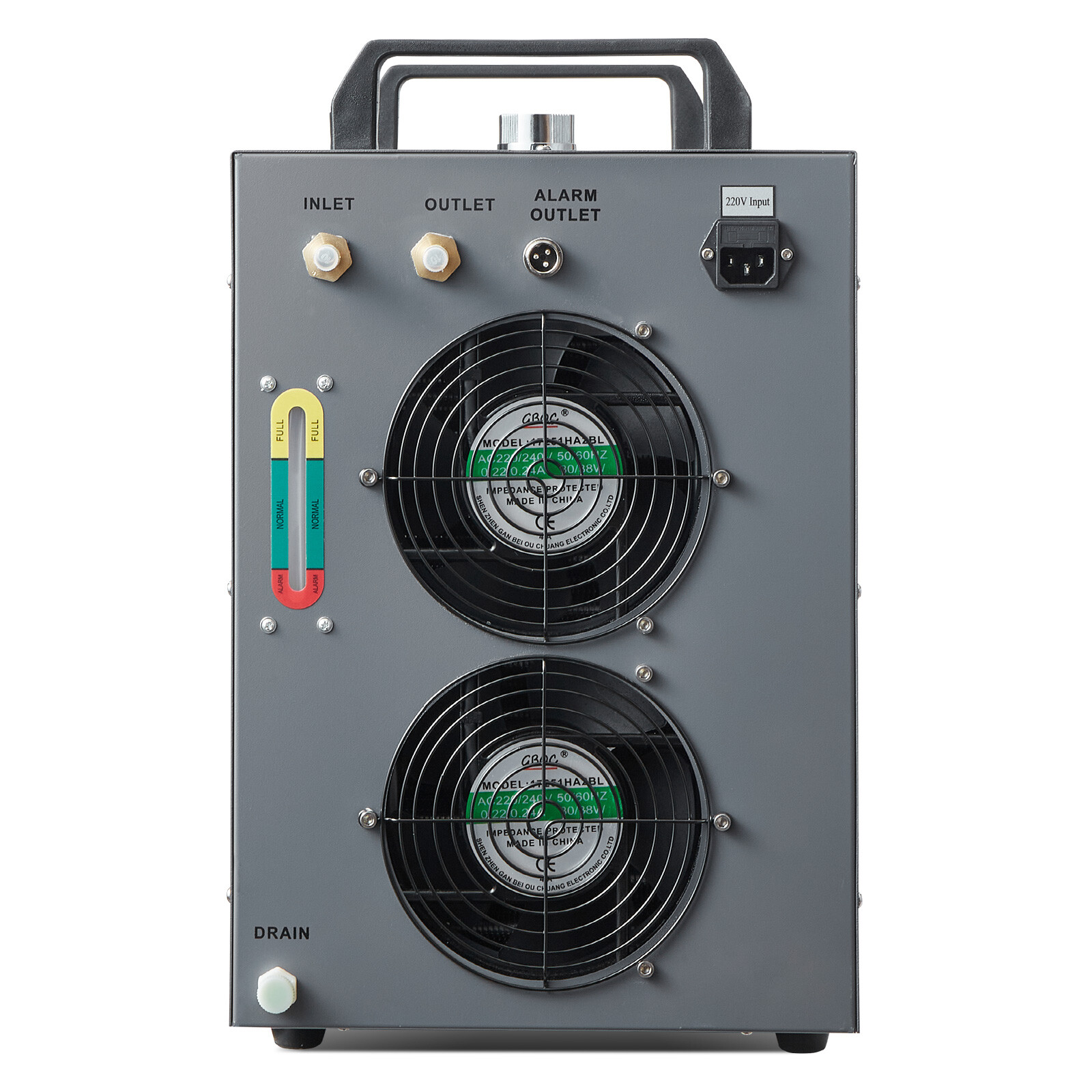 VEVOR Industrial Water Chiller CW-5200 7L 13L/min Laser Chiller with Compressor