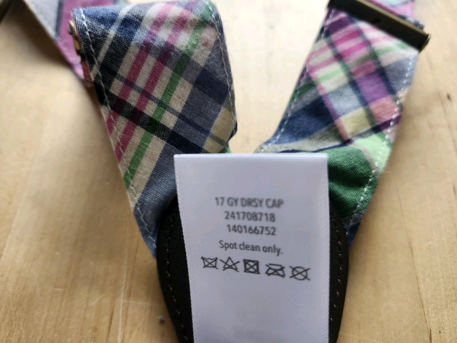 GYMBOREE Madras Suspenders 0-24 Months Adjustable Multicolor 2017 Spring EUC