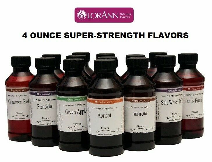 LorAnn Oils 4 oz Extracts & Flavoring Super Strength (select Flavor Below)