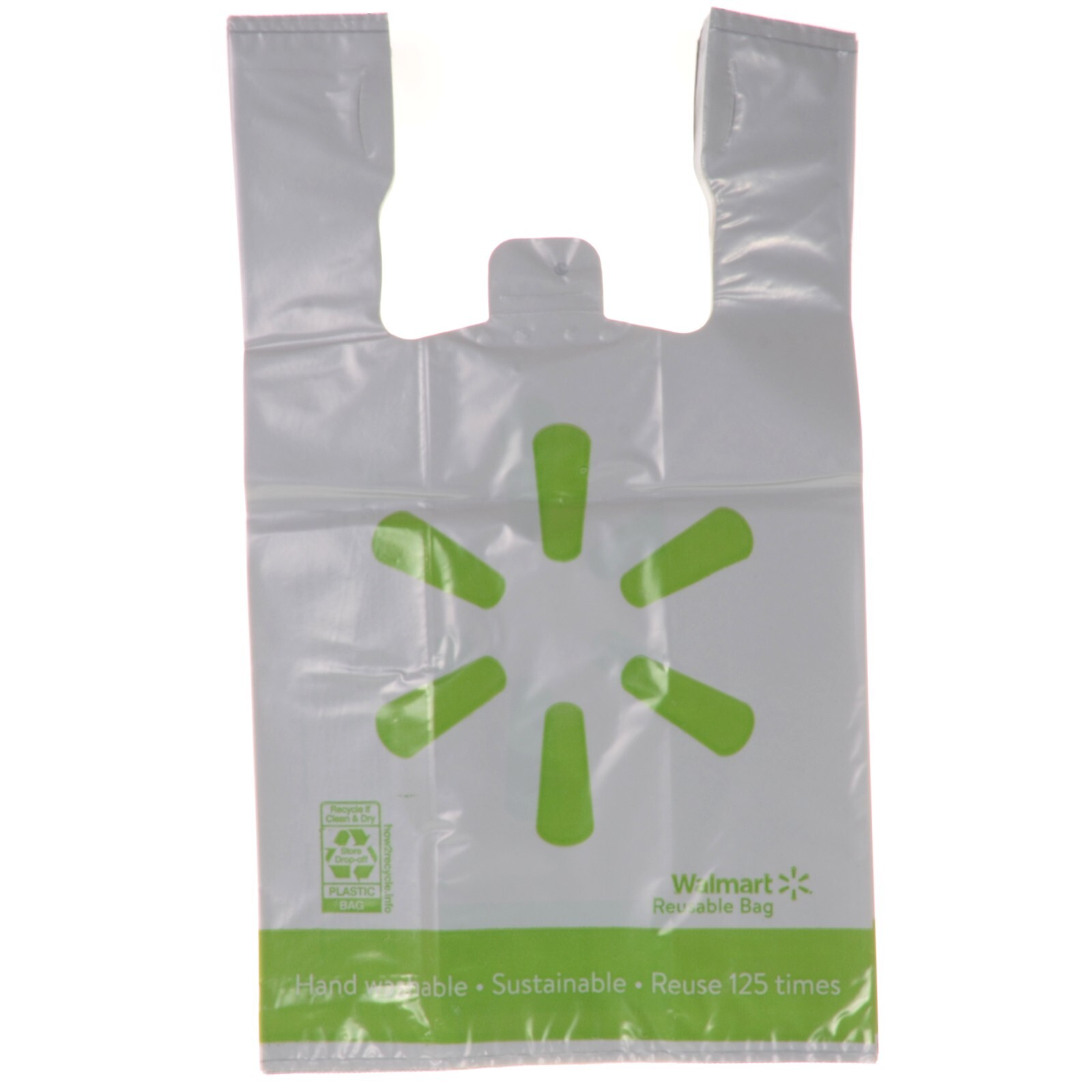 NEW 36-Pack Walmart Green Spark Heavy Duty Reusable Plastic Grocery Bags