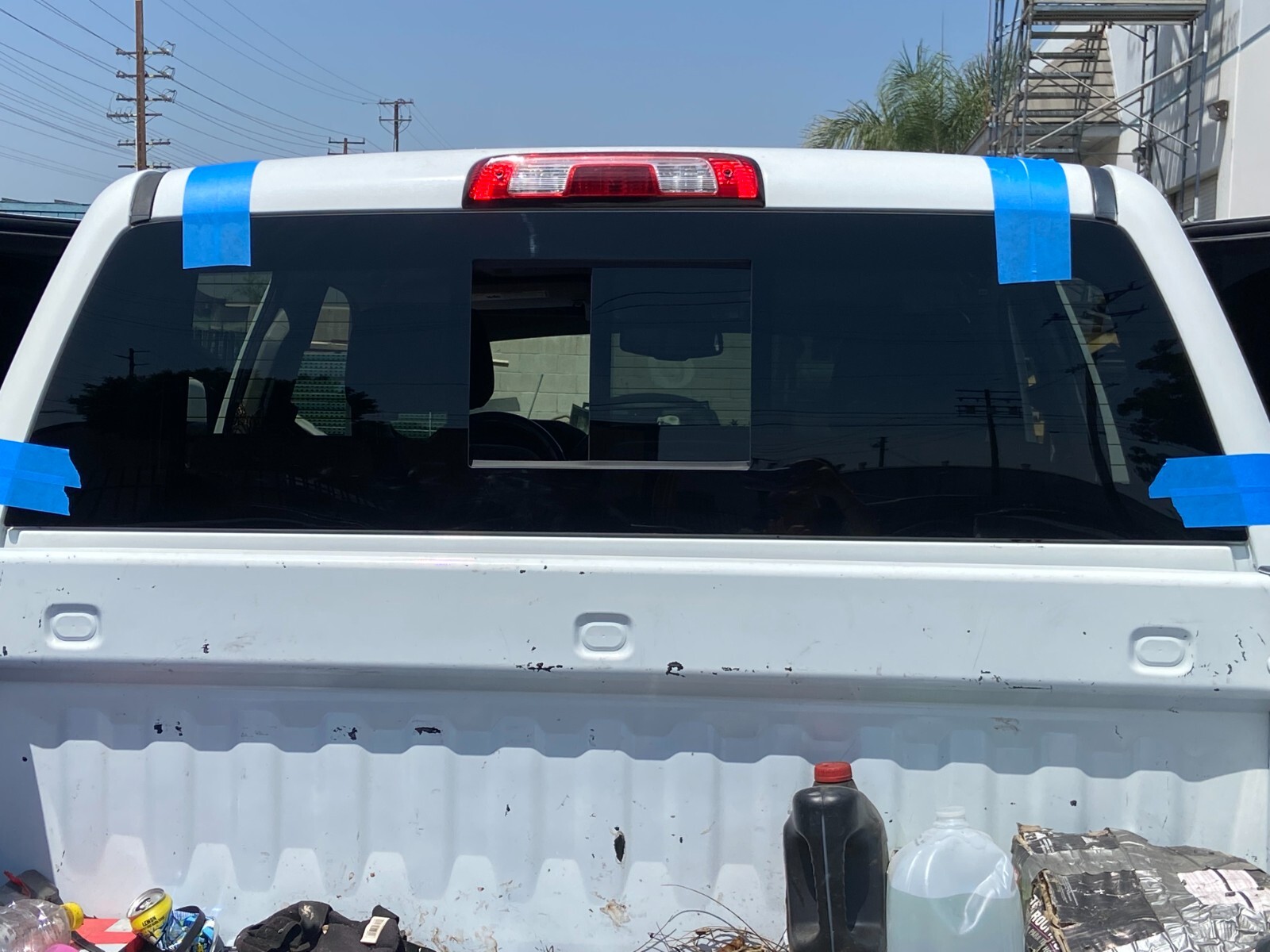 Fit 2014-2018 Chevy Silverado 1500 Back Glass Manual Sliding Window NonHeat