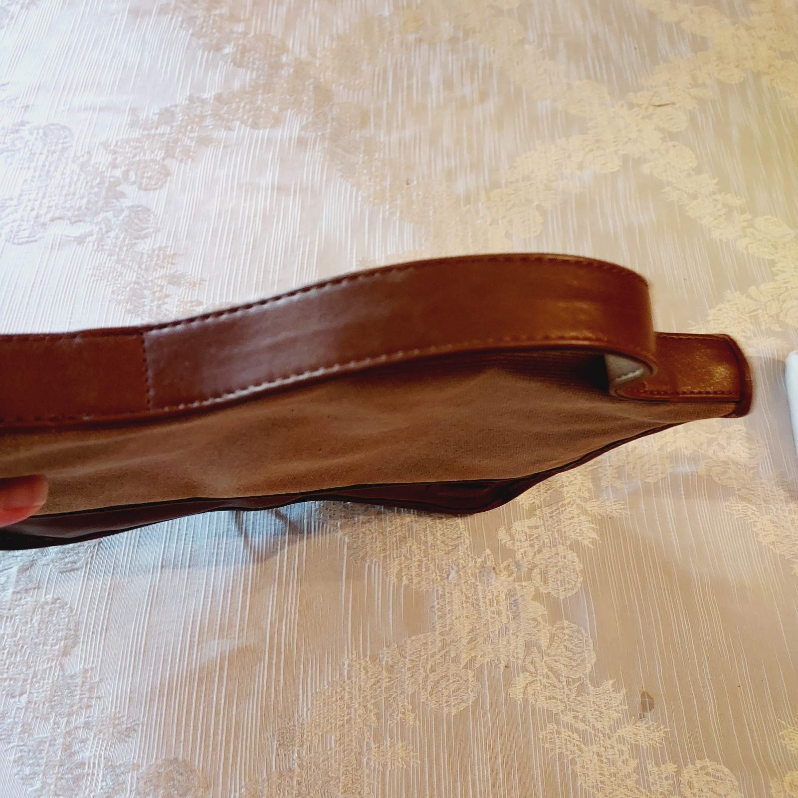 Chaps Ralph Lauren Toiletry Canvas Leather Trim Hang Travel Bag Mens Womens Vtg