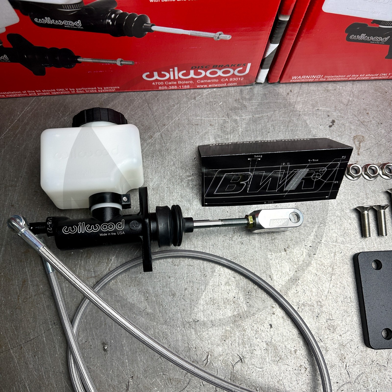 Wilwood Brake Booster Kit w BWR Clevis & Lines for 92-95 Civic w/Staging Brake