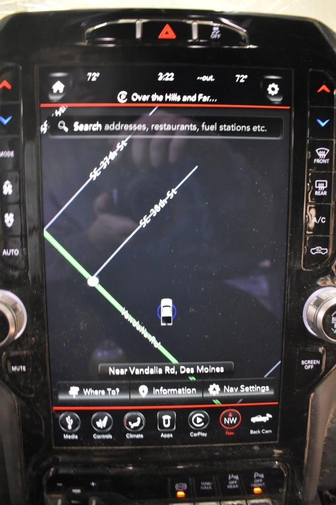 2021 RAM 2500 12" UCONNECT 5 OEM RADIO W/ CONTROL PANEL & MODULE UAX W/ 4C NAV