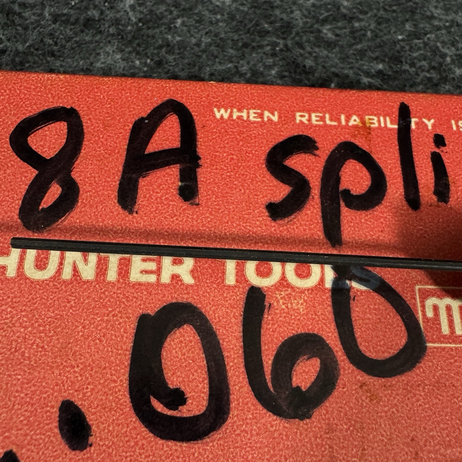 1 NOS Hunter Tools Bristol Spline Driver S .060 8A 6 Flute Screwdriver No Box