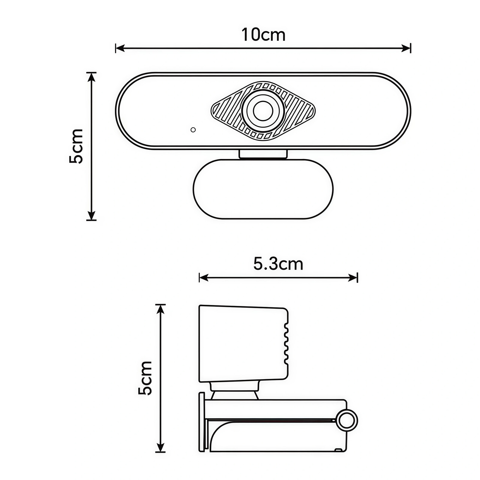 Webcam Auto Focusing Web Camera Full HD Cam Microphone For PC Laptop 1080P 1K US