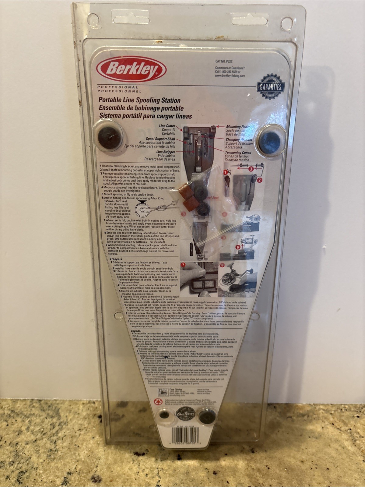 New Berkley Professional Portable Fishing Line Spooling Station