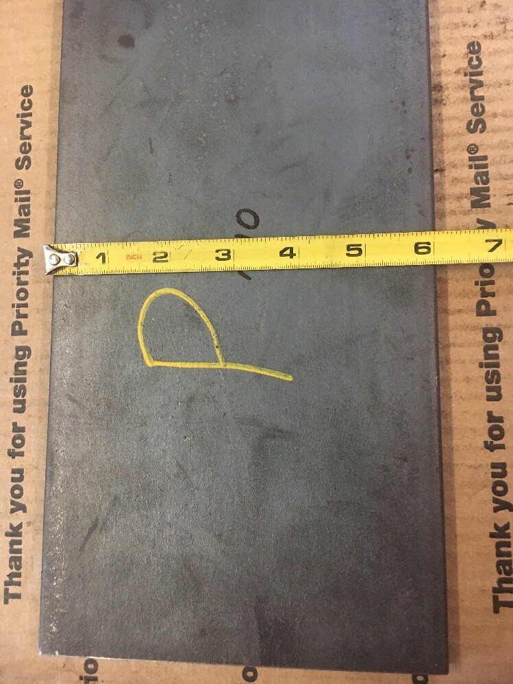 3/8 X 6 Flat Steel Plate 6" Long A-36 6" X 6"