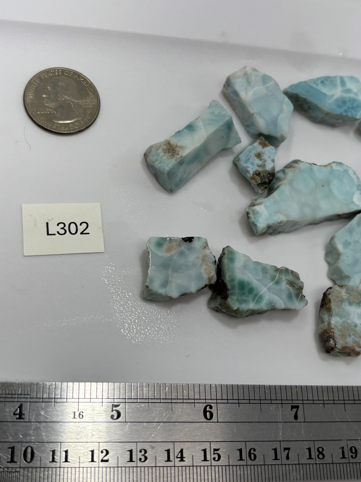 Larimar slabs Lapidary Carving Cabbing Lapidary Combo Ship Avail