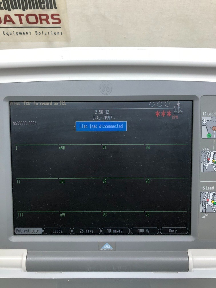 GE MAC 5500 Resting Diagnostic Interpretive ECG