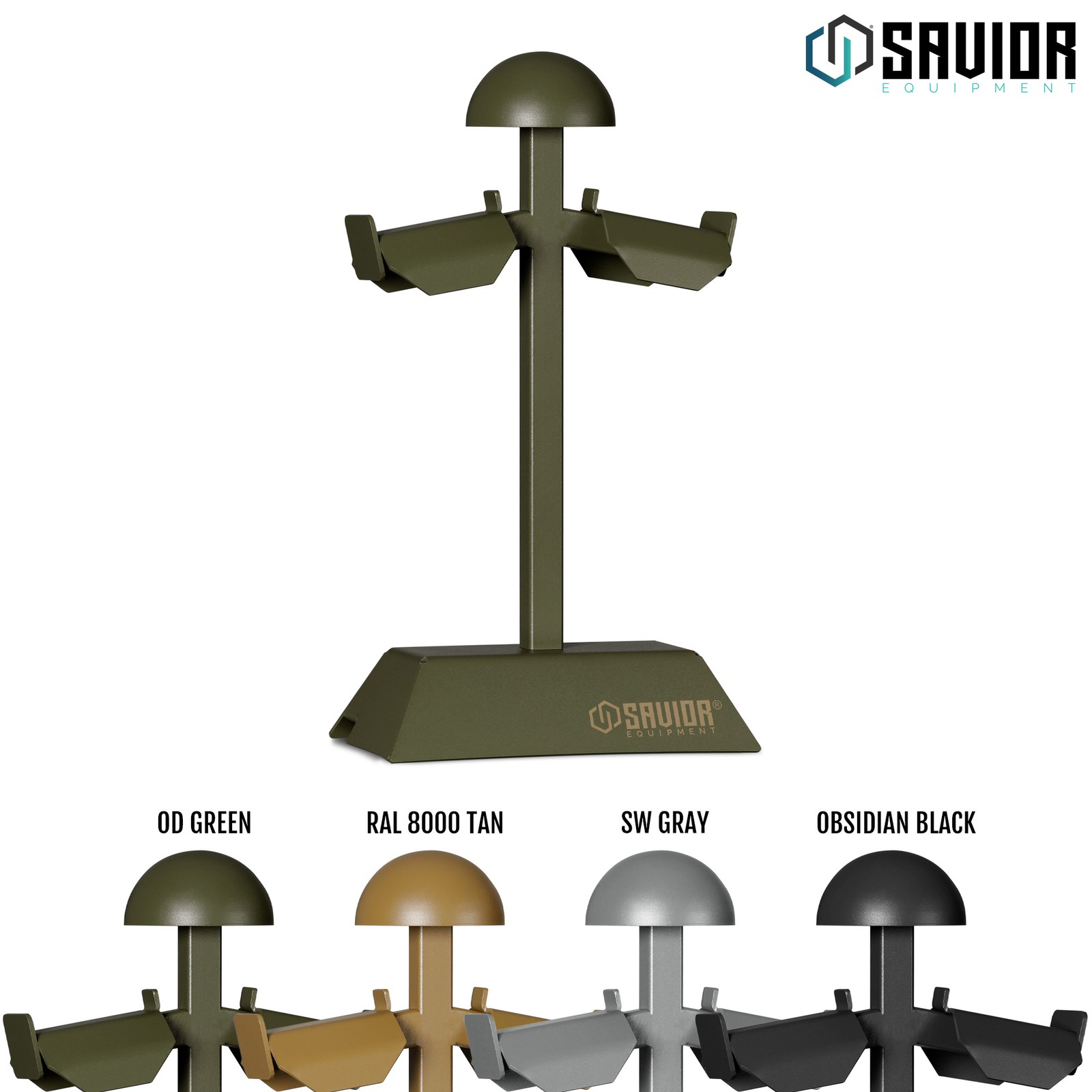 [STEEL] Tactical Gear Stand Duty Vest Plate Carrier Helmet Hanger Display Rack