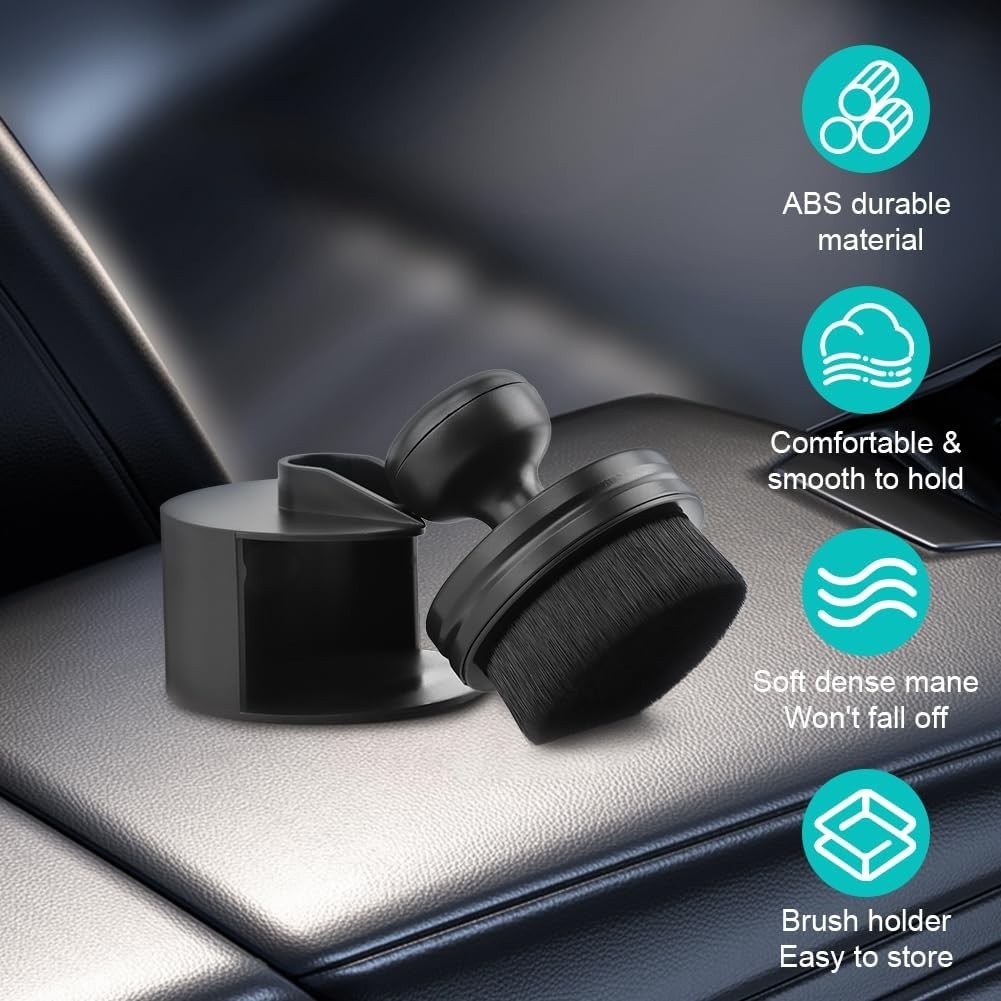 2 Pack Car Tire Shine Applicator Brush Tire Shine Brush Tire Dressing Brush High