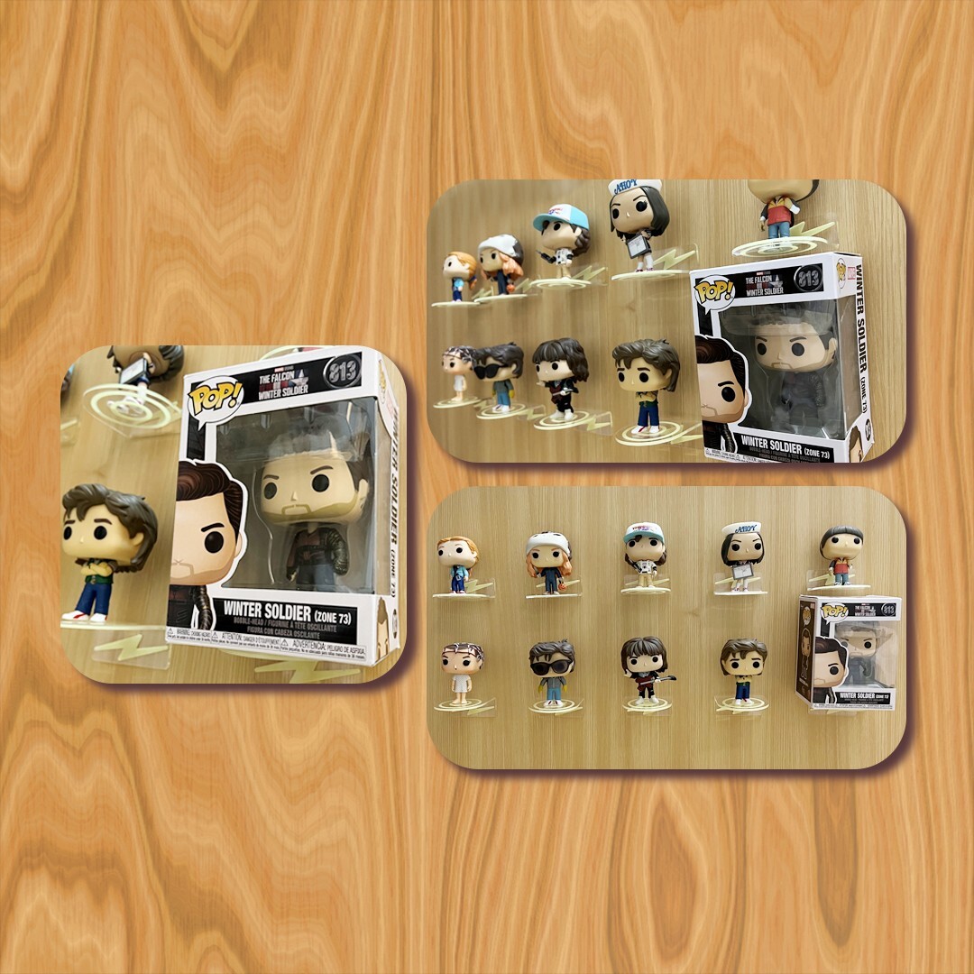 Clear Acrylic Stand Floating Funko Pop Display Shelf Wall Mount for Figure 10PCS