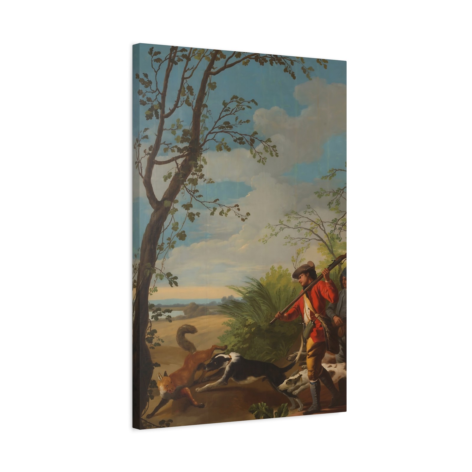 Castillo, José del - Fox Hunting - Canvas Wall Art