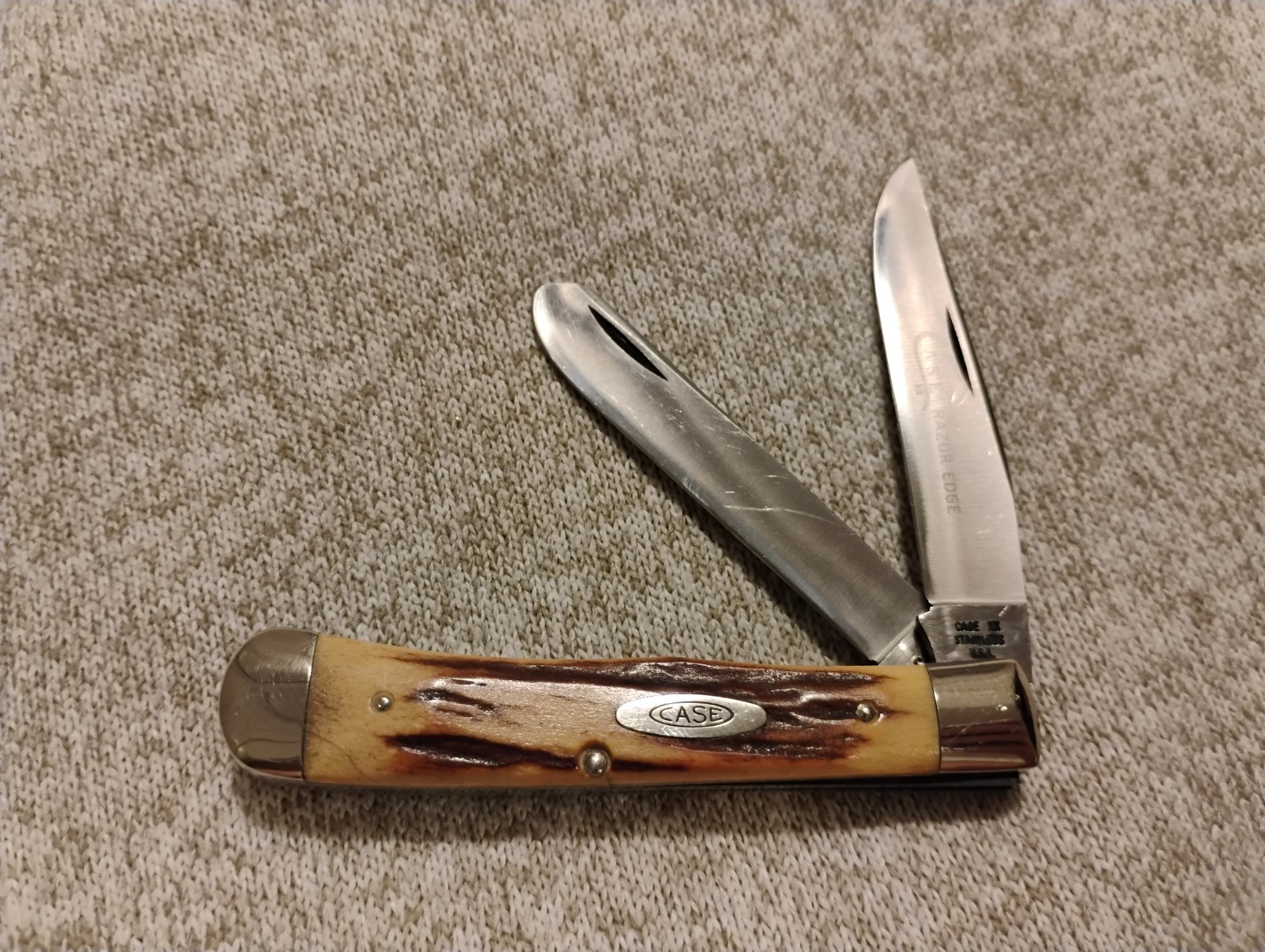 1976 CASE XX 5254 SSP STAG RAZOR EDGE TRAPPER