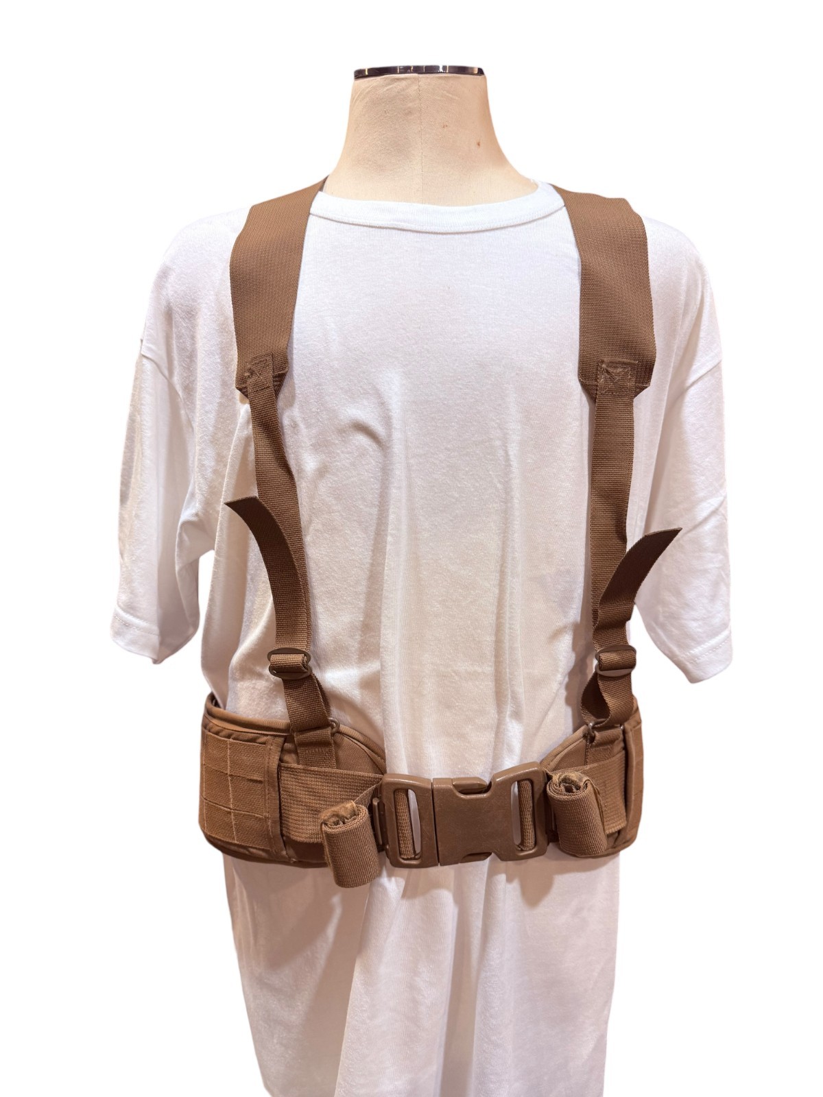 USMC Coyote Sub Belt With Suspenders MEDIUM War Belt