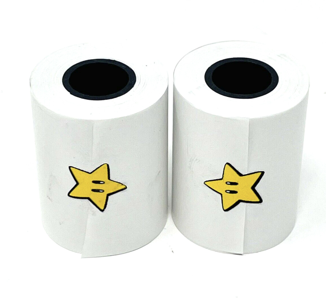 2 Rolls Replacement Game Printer Paper Compatible w/ Game Boy Printer NOT STICKY