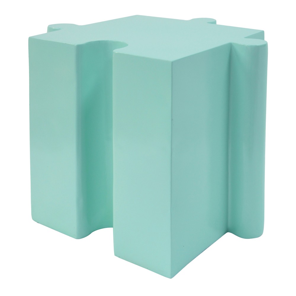 Modular MGO Puzzle Side Table, Light Green Custom Layouts Indoor Outdoor