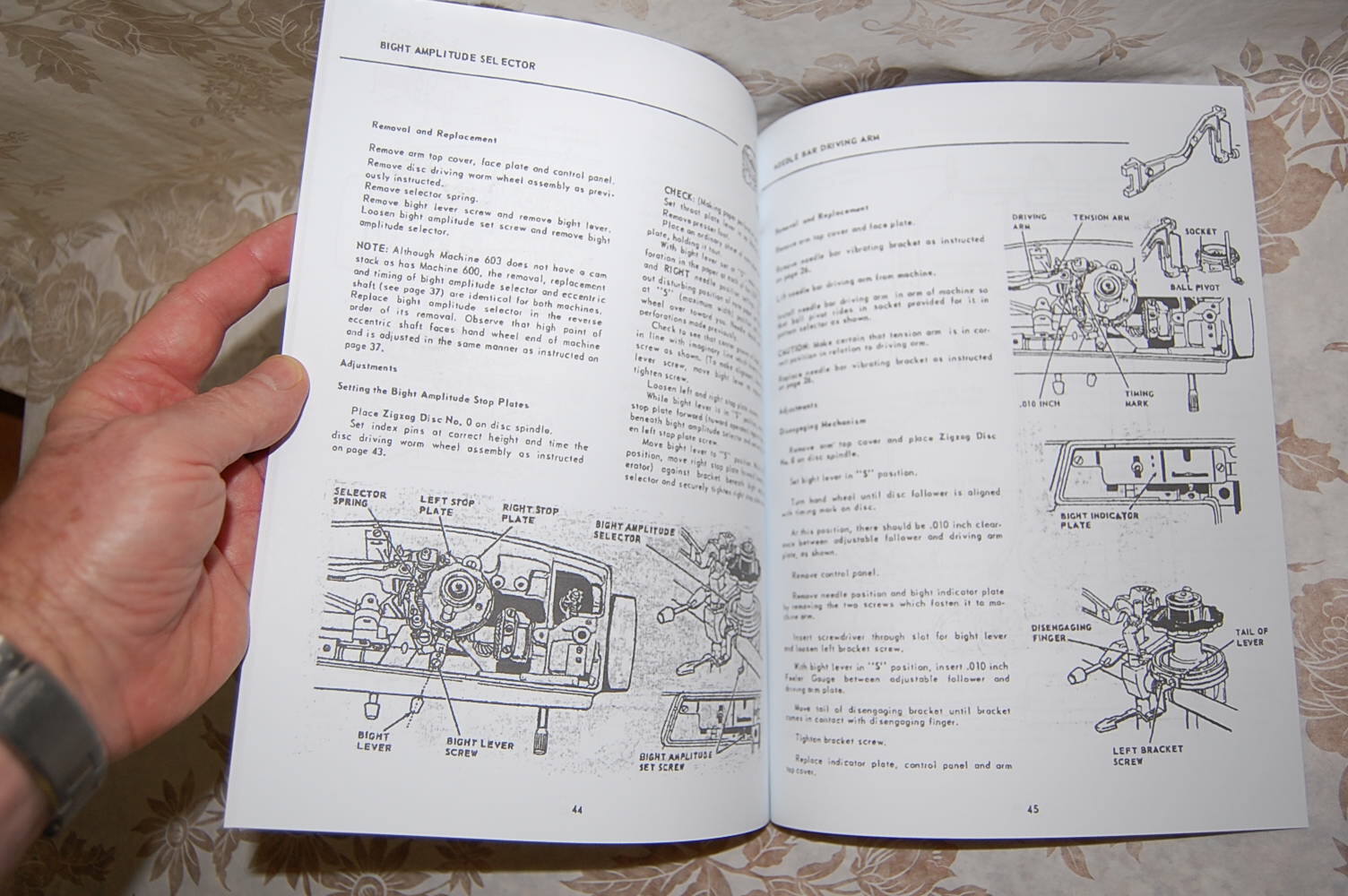 Professional Full Edition Service Manual for Singer 600 and 603 Sewing Machines.