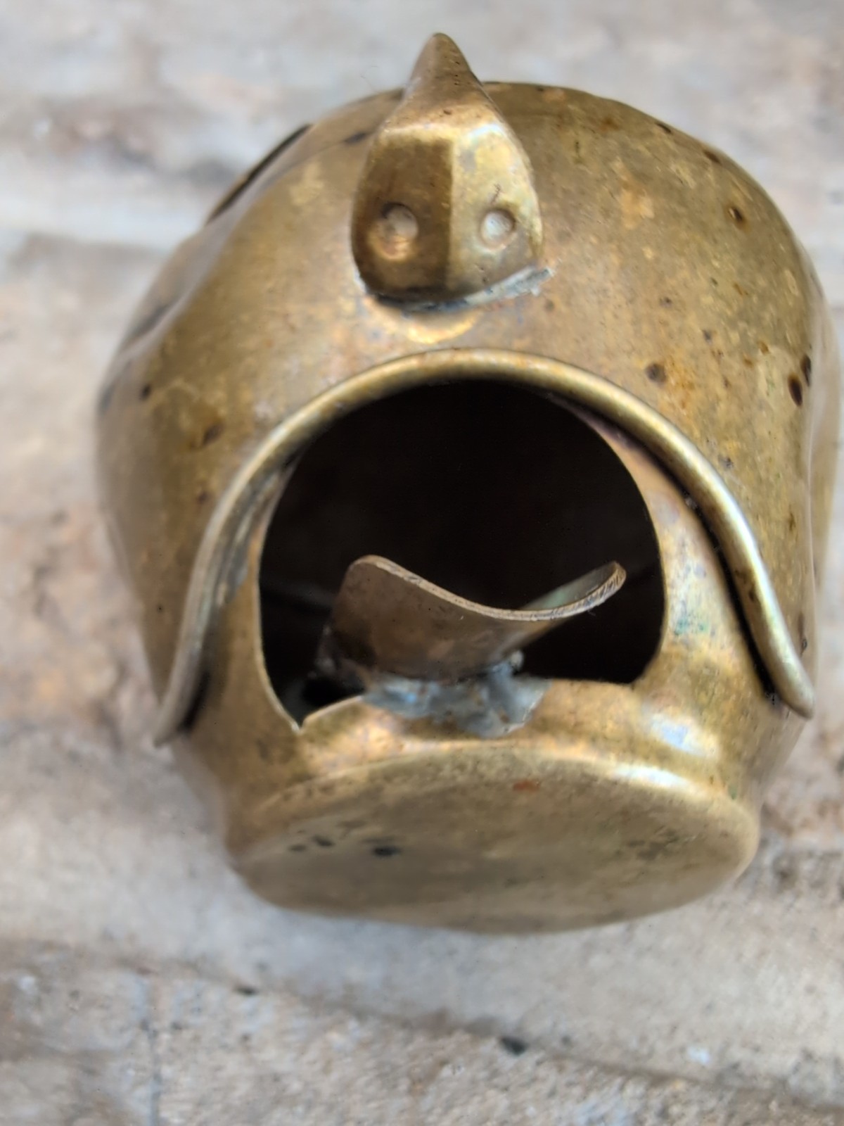 1960s Artes De Mexico Metalwork luchador Smoker Ashtray Incense Burner, 4.5”