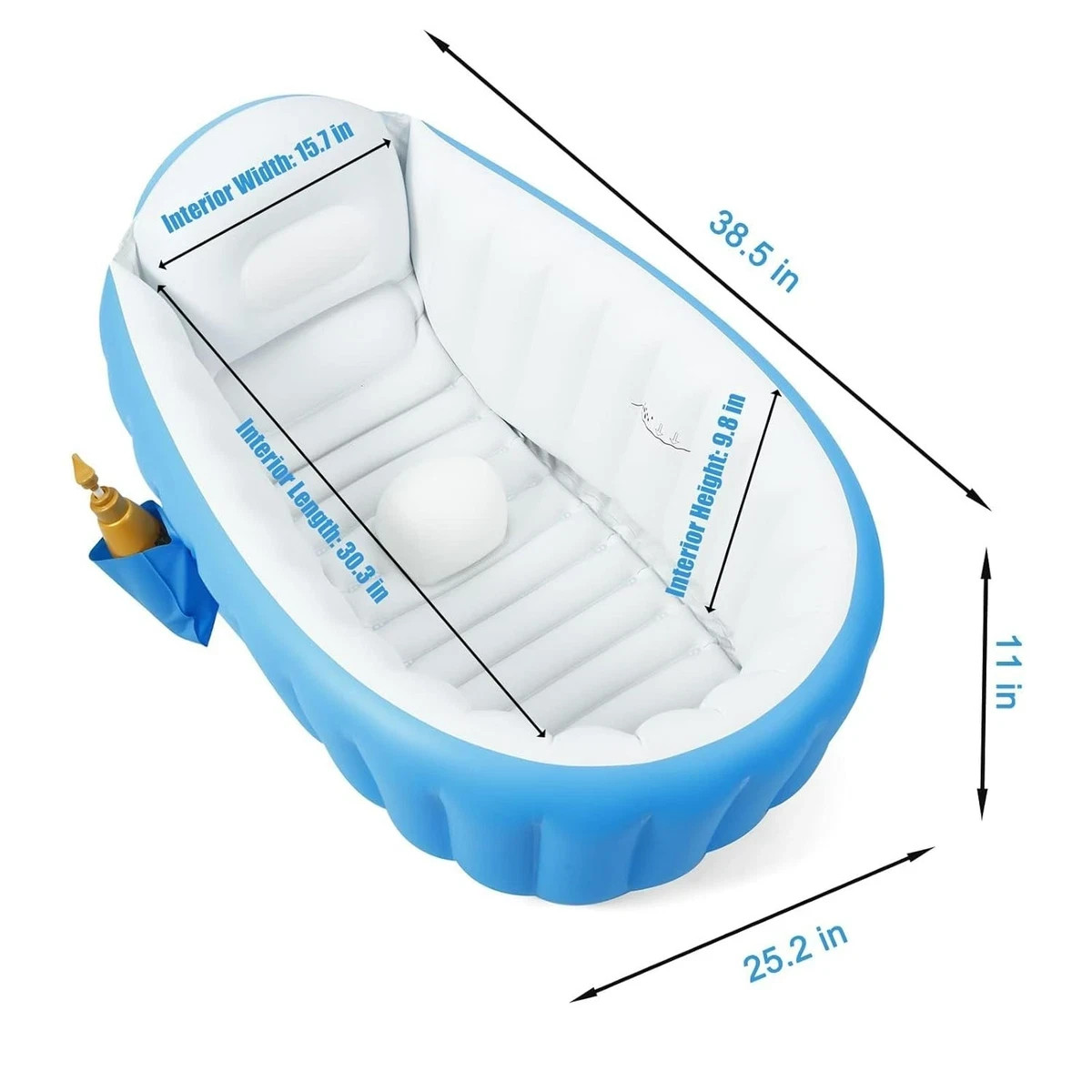 Baby Inflatable Bathtub, Portable Travel Baby Infant Bath Tub Toddler Bathtub...