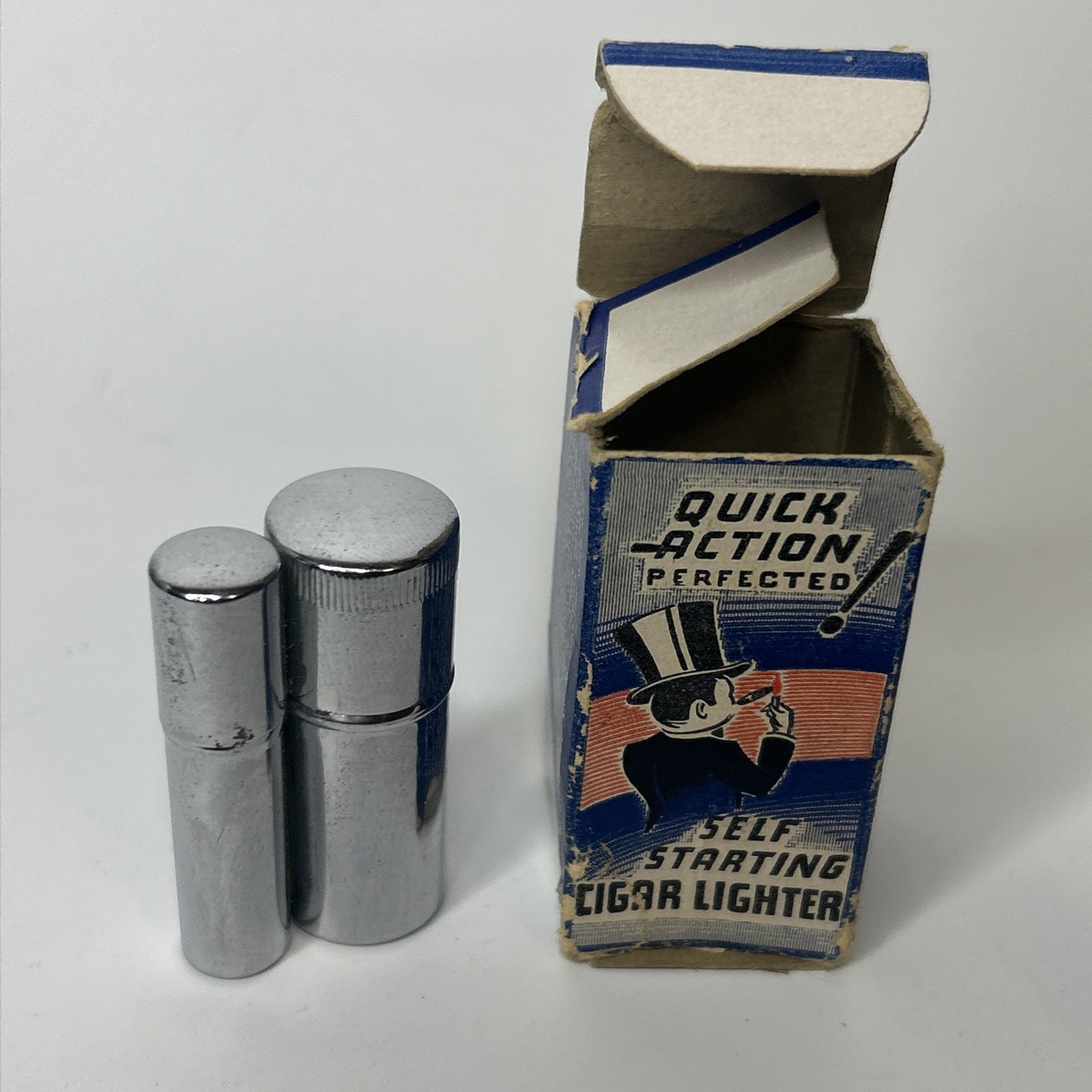 Quick Action Catalytic Self Starting Cigar Lighter Platinum Catalyst w/orig. Box
