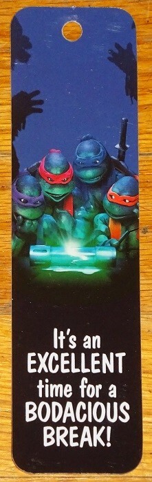 VINTAGE 1991 TEENAGE MUTANT NINJA TURTLES II ANTIOCH BOOKMARK~BODACIOUS BREAK