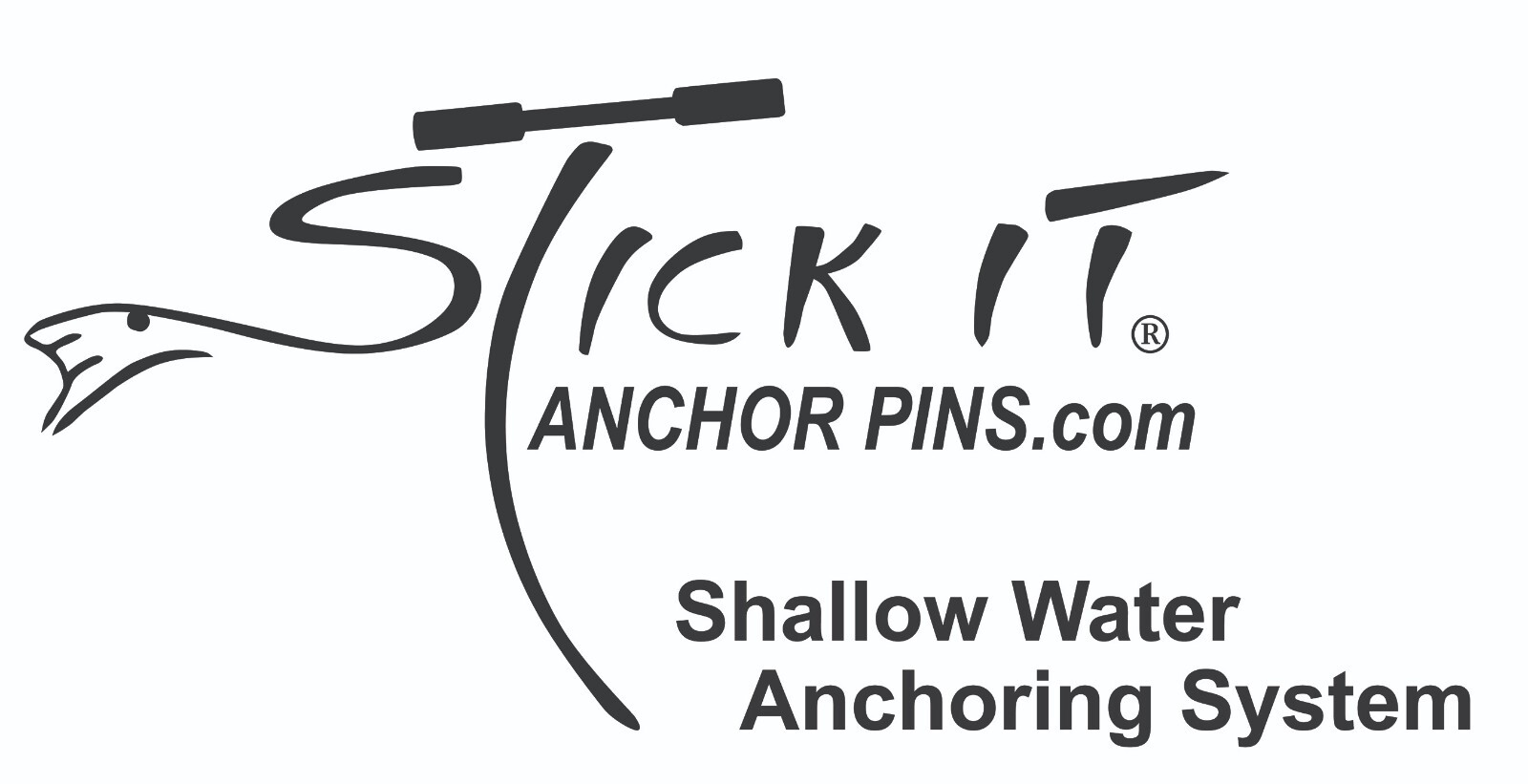 Stick It Anchor Pins Shallow Water Anchor Bracket for Pontoons (White) FLAWED