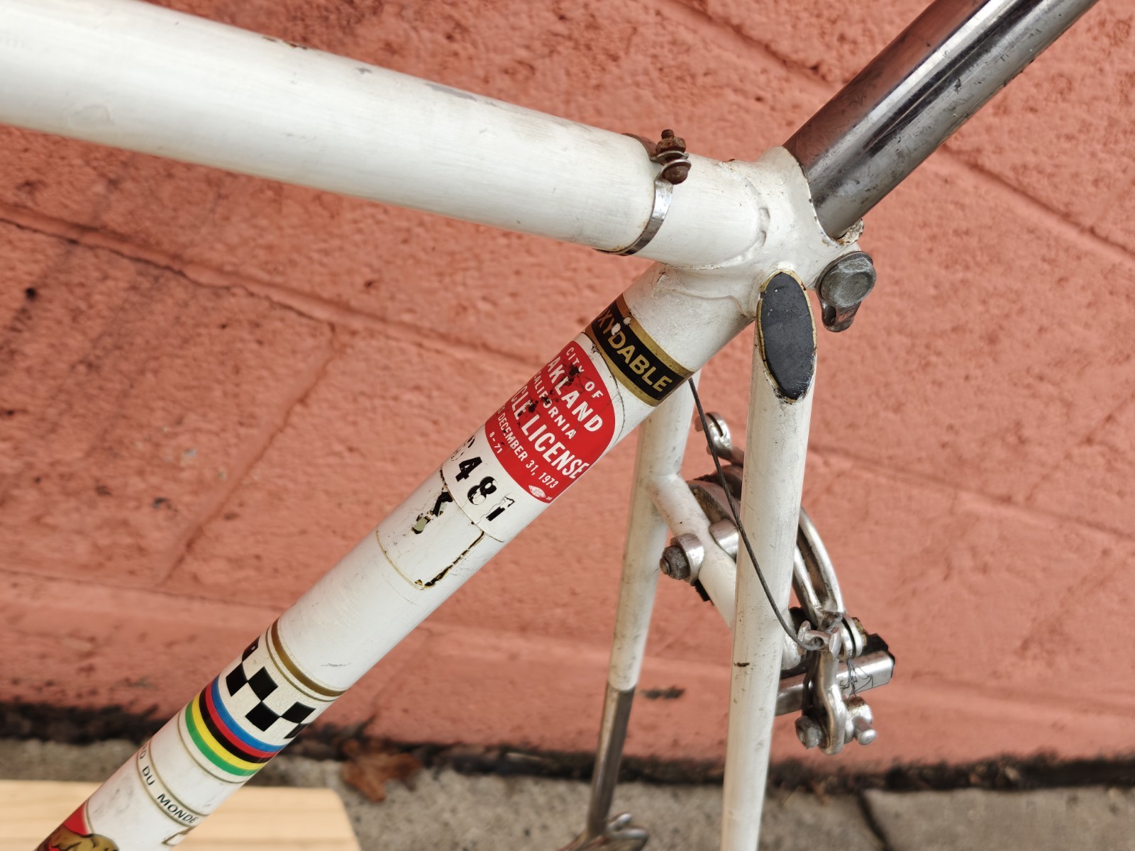 Peugeot PX-10 Vintage Bicycle Frame / Partial Bicycle 54/55cm