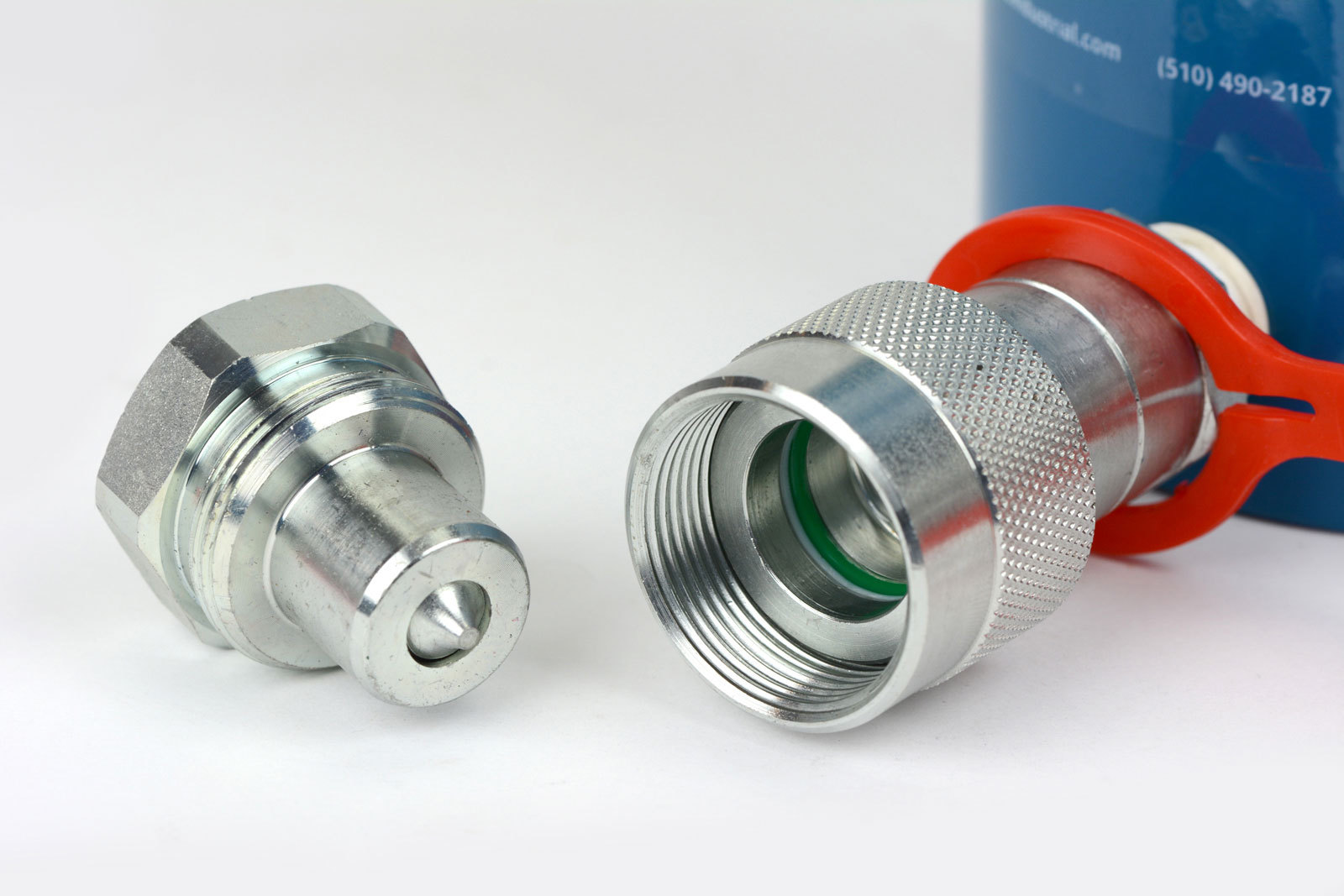 TEMCo Hollow Hydraulic Cylinder Ram 30 TON 4 In Stroke 5 YEAR Warranty