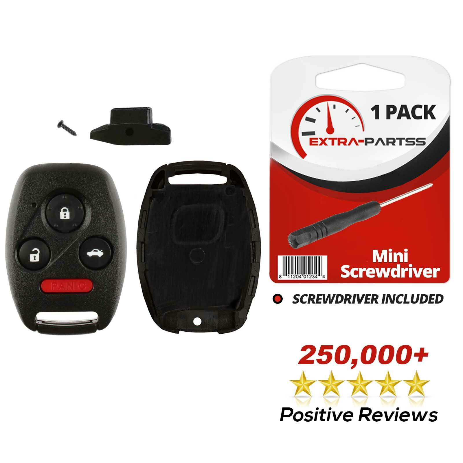 For 2009 2010 2011 2012 2013 Honda Accord - Remote Key Fob Uncut Shell Case