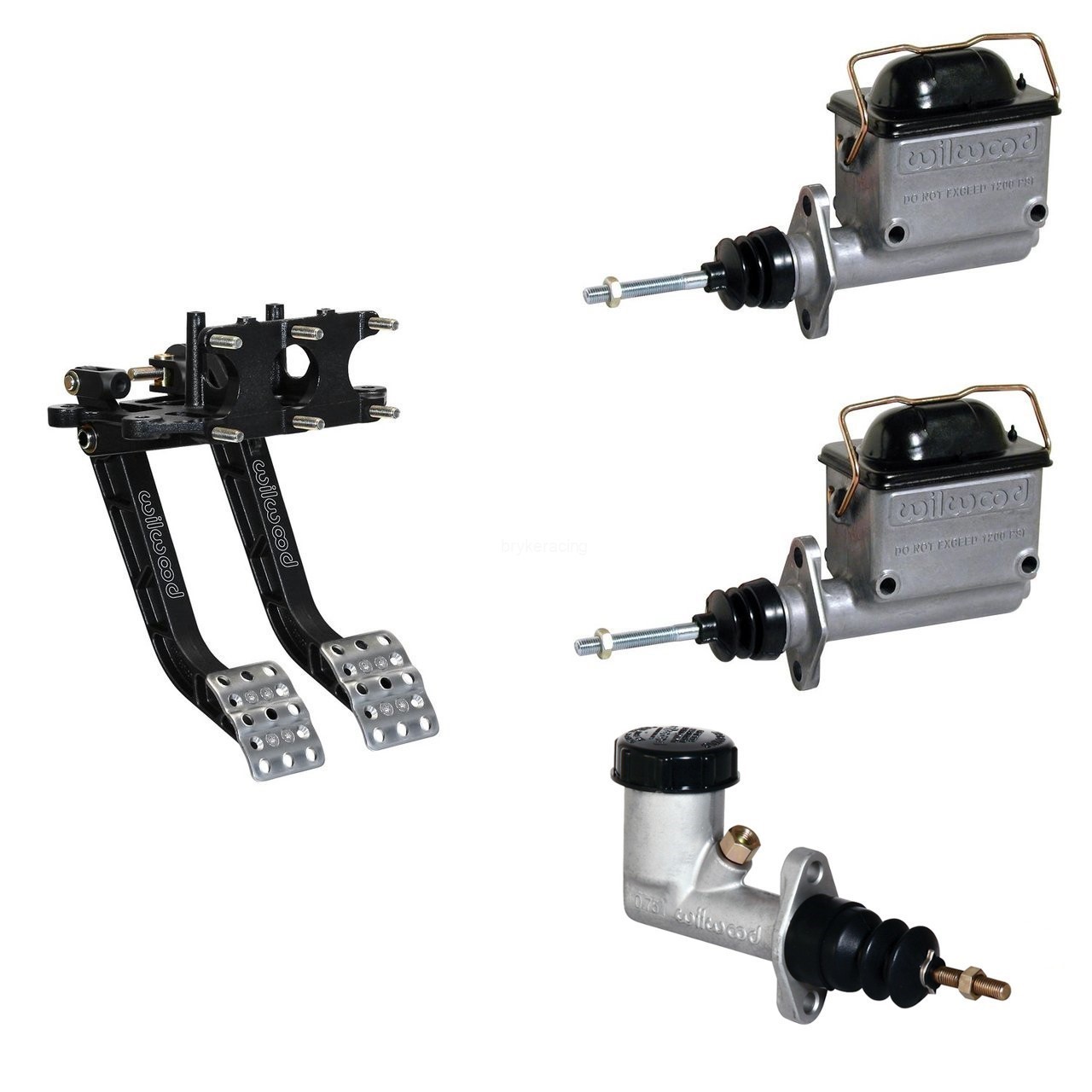 Reverse Swing Mount Brake Clutch Pedal Combo Assembly Master Cylinders 5.1 10.02
