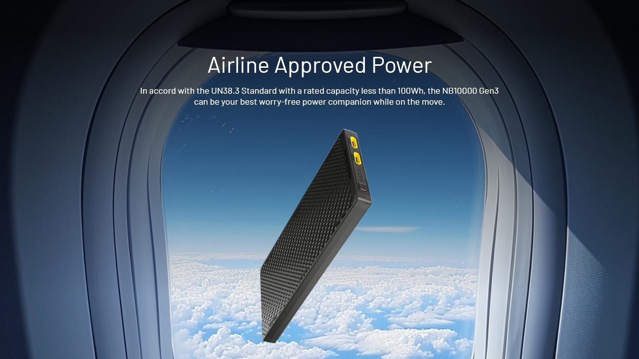 Nitecore NB10000 GEN3 10,000mAh Ultra Lightweight Carbon Fiber Powerbank