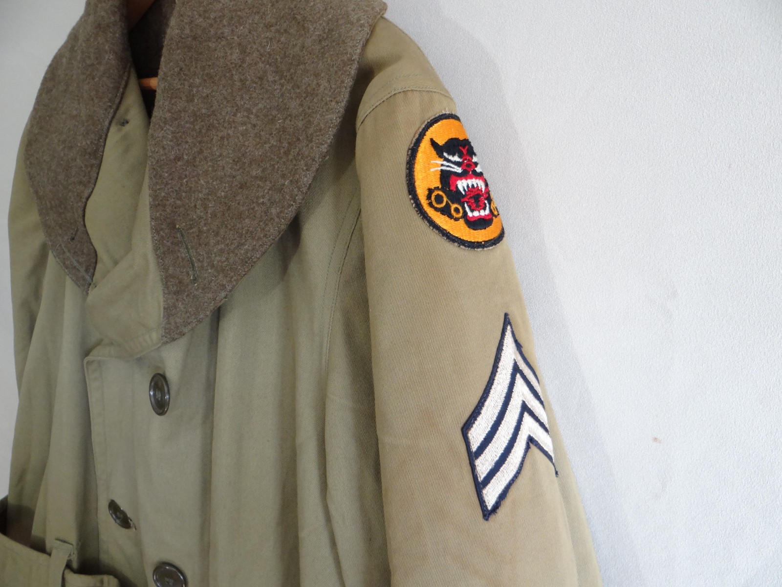 Original WWII 1941 US Army Tank Destroyer M-1938 MACKINAW Jacket Size 40