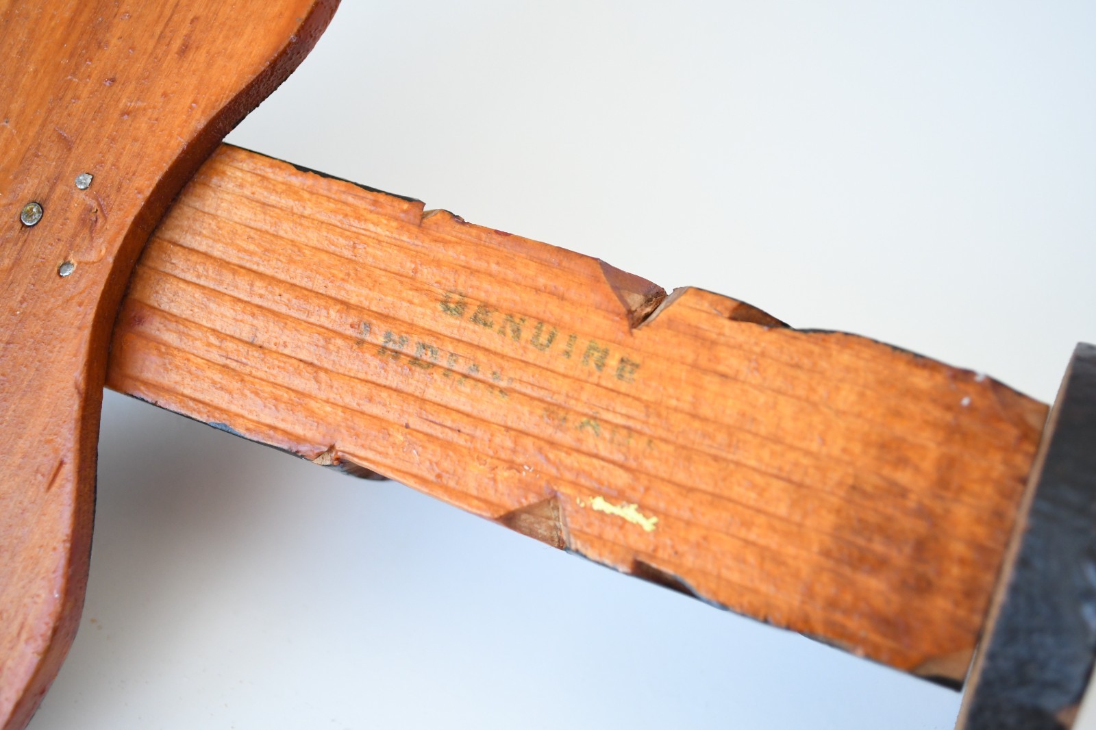 Vintage PWC Cedar Totem Pole Thunderbird and Human 1930's Perfect 8x5