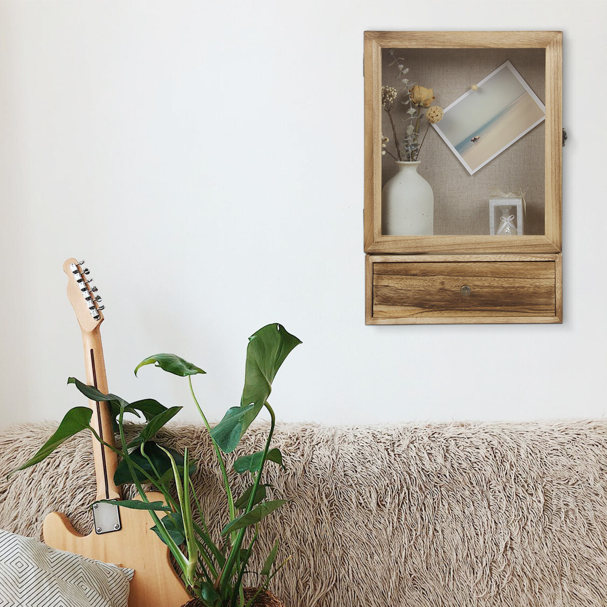 Shadow Box Display Case Large 11x16 Shadow Box Picture Frame W/ Drawer