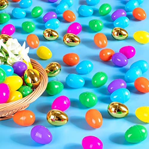 518 Easter Eggs -2.36" Bright Colors Plastic Easter Eggs Empty Include 518 Pcs