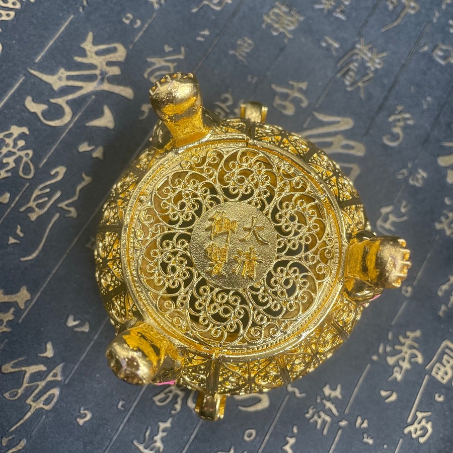 Old Chinese Bronze Tripod Kirin Censer Filigree Openwork Incense Burner