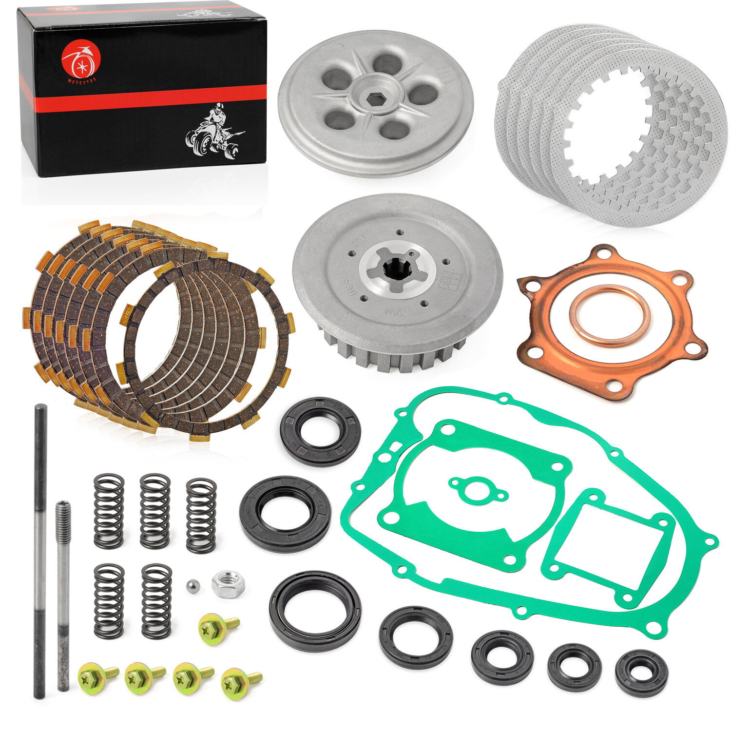 Clutch Kit Heavy Duty Springs and Gasket for Yamaha Blaster 200 YFS200 1988-2006