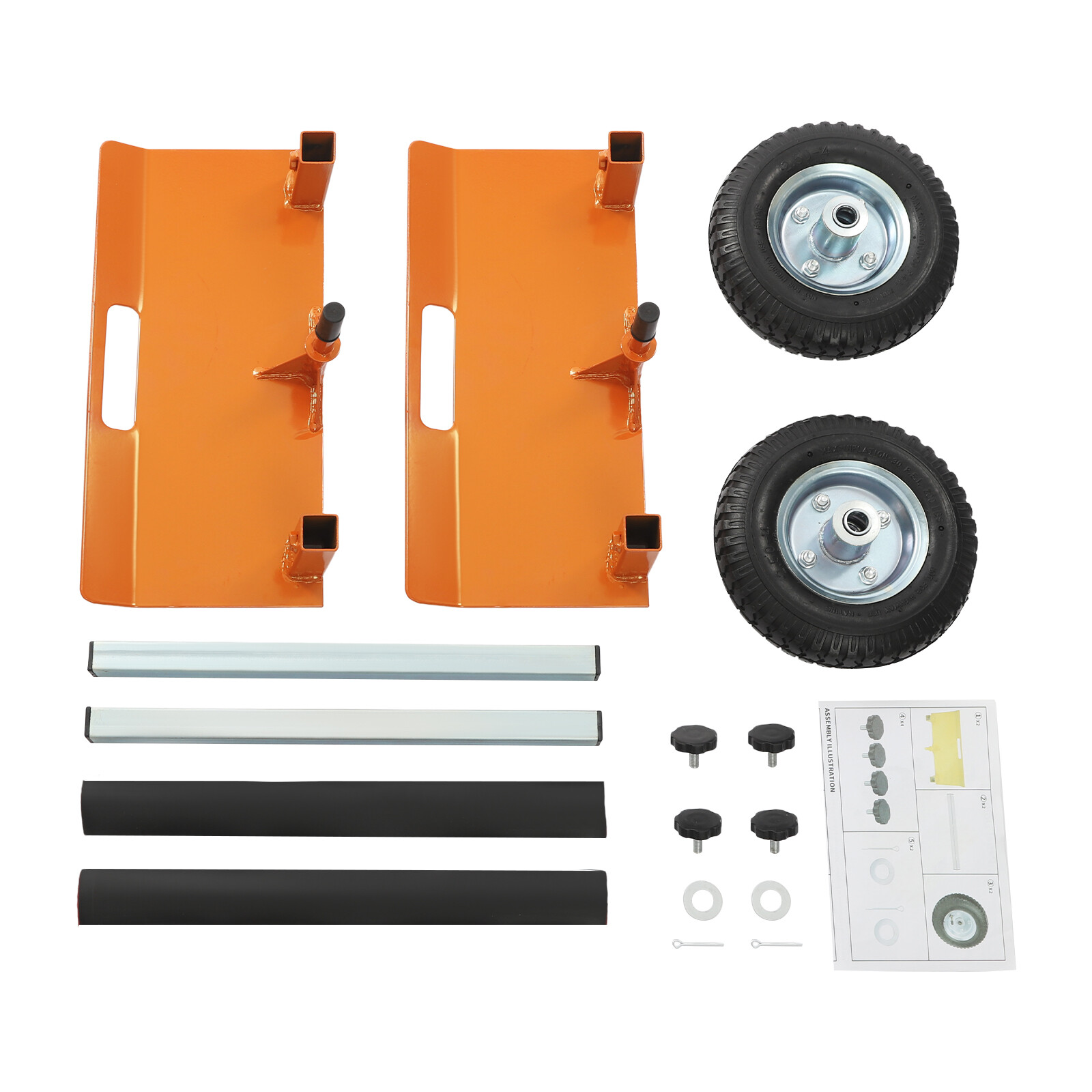 Panel Dolly Heavy Duty Slab Dolly Adjustable Drywall Mover with 8" Wheels