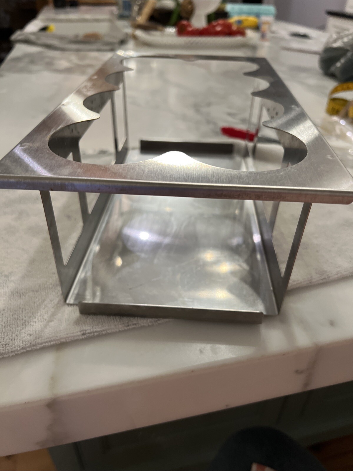 8 Squeeze Condiment Bottle Holder Stainless Model SBH 8 Part #86975 Restaurant