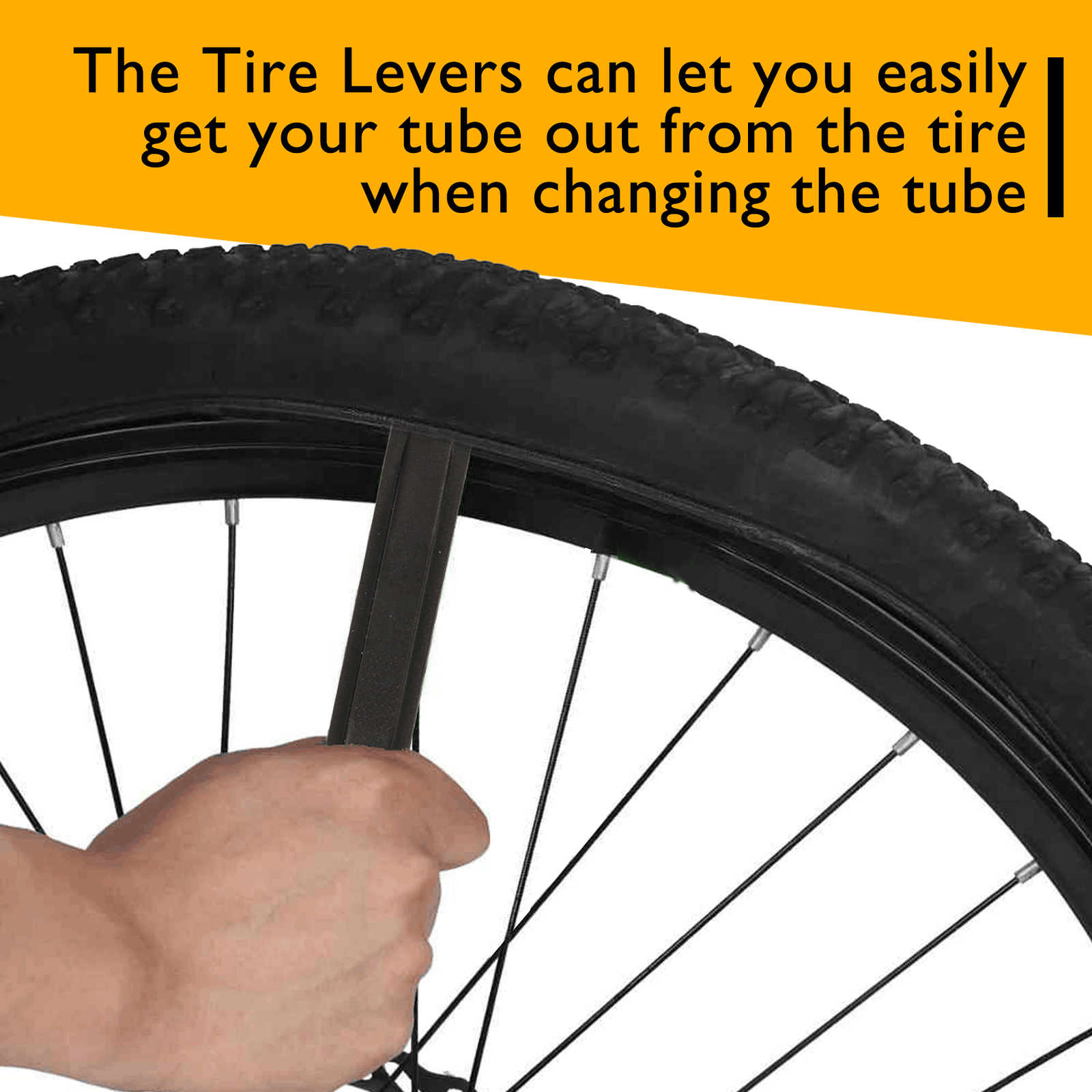 2 x 16" 1.95/2.125 Bike Inner Tube 2 Tire Levers Bicycle Rubber Tire Interior