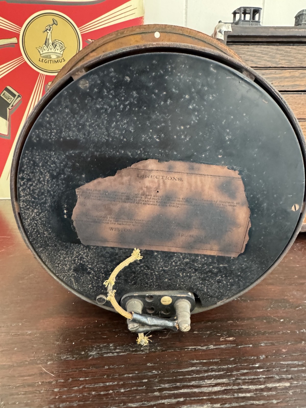 1890 WESTON Switchboard Factory AMMETER Amperage Amp Meter Panel Mount 10"