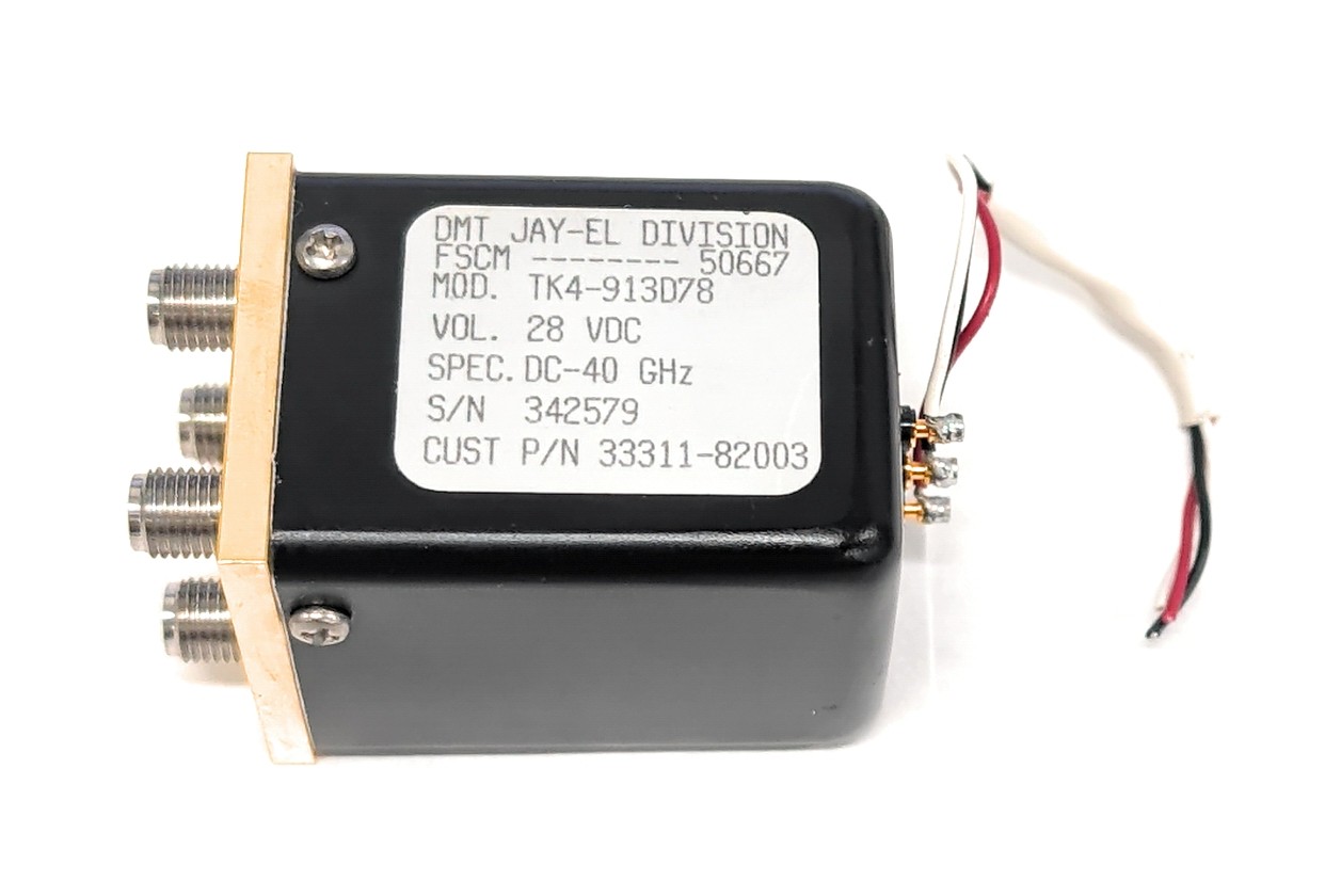 Ducommun DC-40Ghz 4-Port Transfer Switch K Female 28VDC TK4-913D78